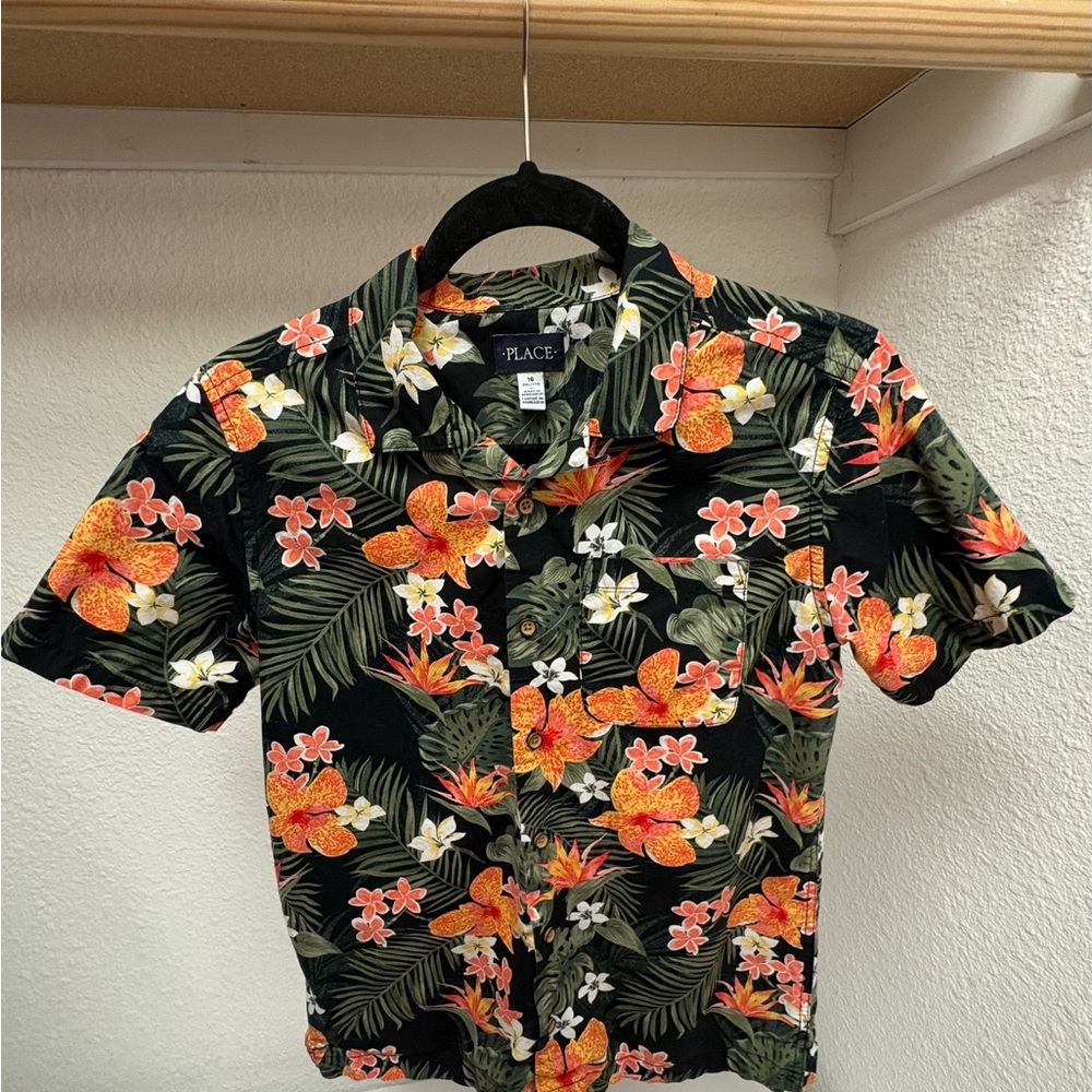 Kids Hawaiian Button-Up Shirt – PLACE Brand